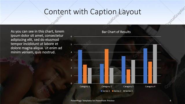 Content with Caption presentation slide layout