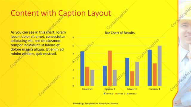 Content with Caption presentation slide layout