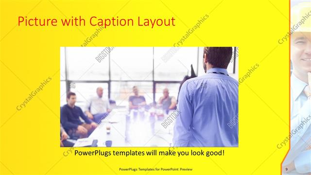 Picture with Caption presentation slide layout
