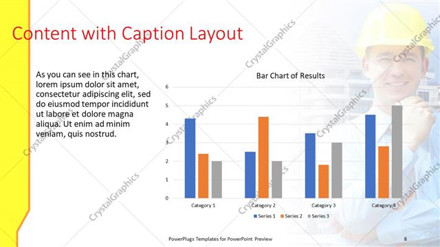 Content with Caption presentation slide layout