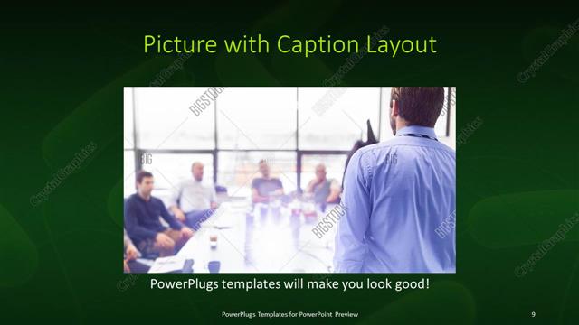 Picture with Caption presentation slide layout