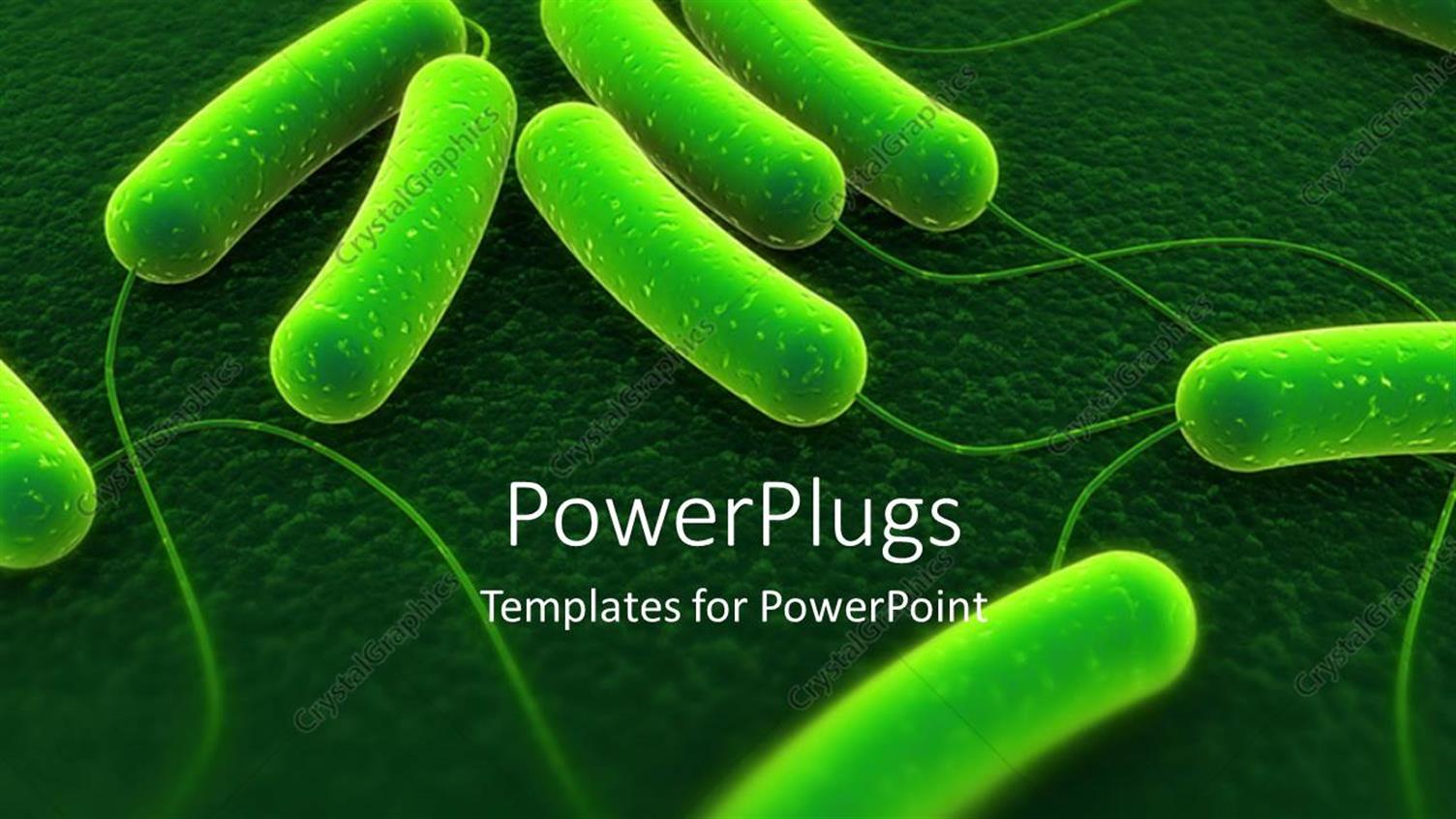 Featuring Coli Bacteria in Background with Faded Edges 