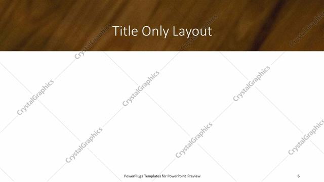 Title Only presentation slide layout