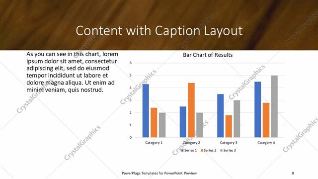 Content with Caption presentation slide layout