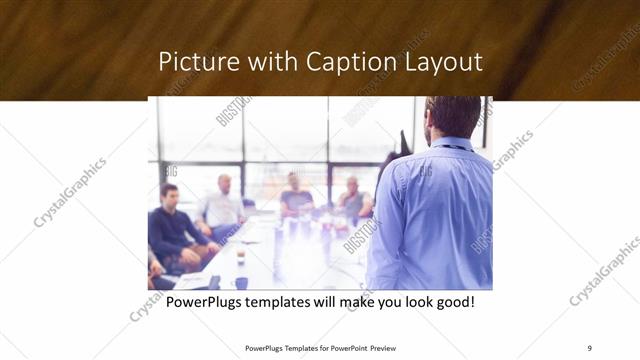 Picture with Caption presentation slide layout