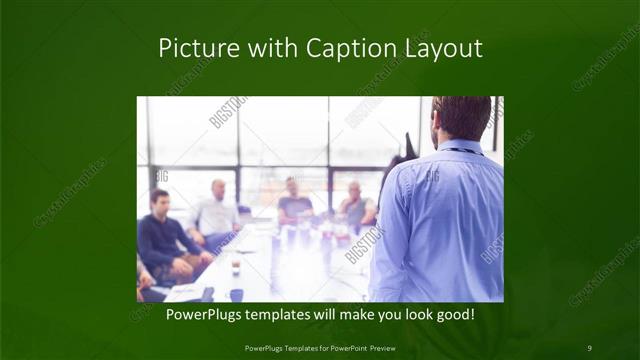 Picture with Caption presentation slide layout