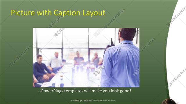 Picture with Caption presentation slide layout