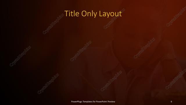 Title Only presentation slide layout