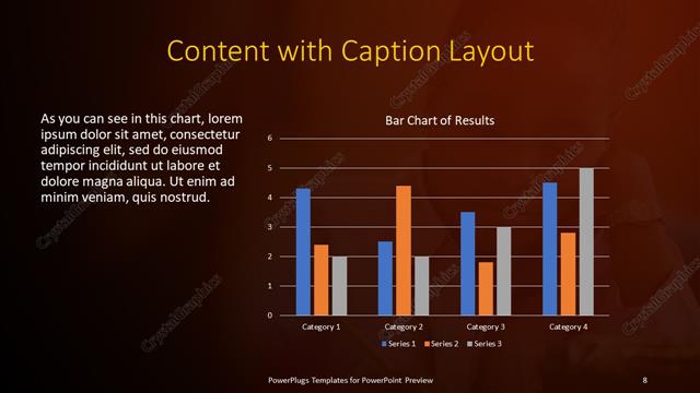Content with Caption presentation slide layout