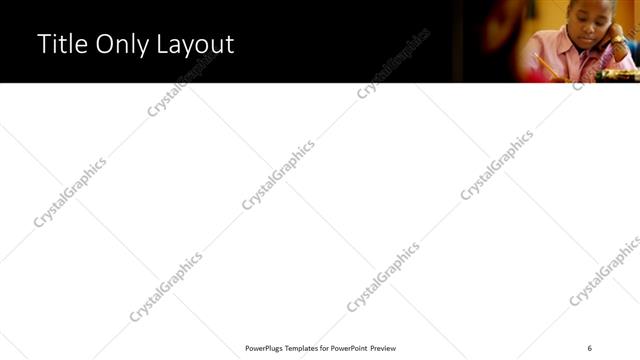 Title Only presentation slide layout