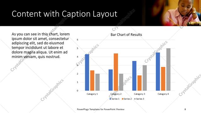 Content with Caption presentation slide layout