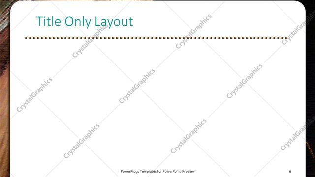 Title Only presentation slide layout