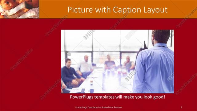 Picture with Caption presentation slide layout