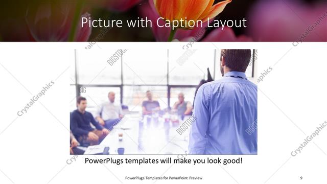Picture with Caption presentation slide layout