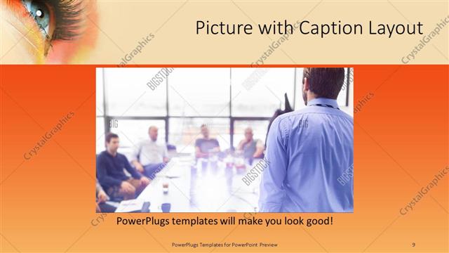 Picture with Caption presentation slide layout