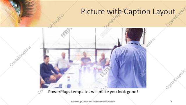 Picture with Caption presentation slide layout