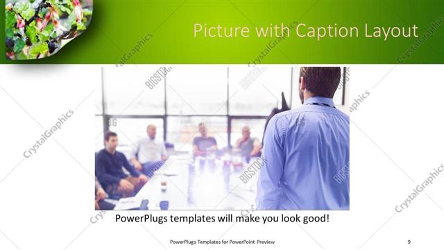 Picture with Caption presentation slide layout