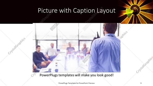 Picture with Caption presentation slide layout