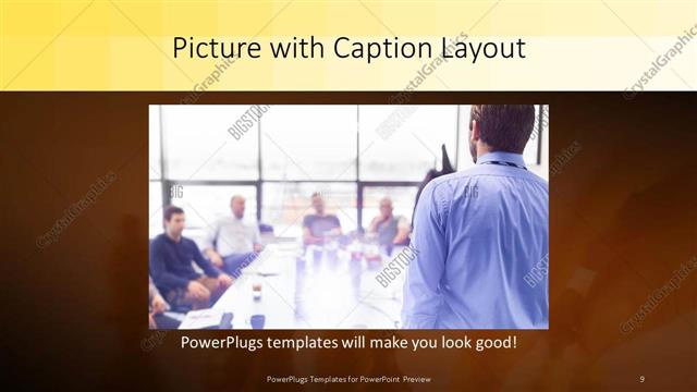 Picture with Caption presentation slide layout