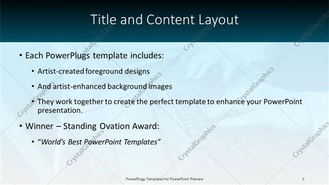 Title and Content presentation slide layout