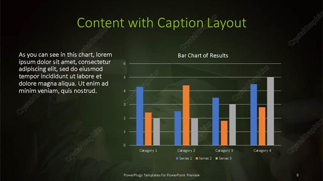 Content with Caption presentation slide layout