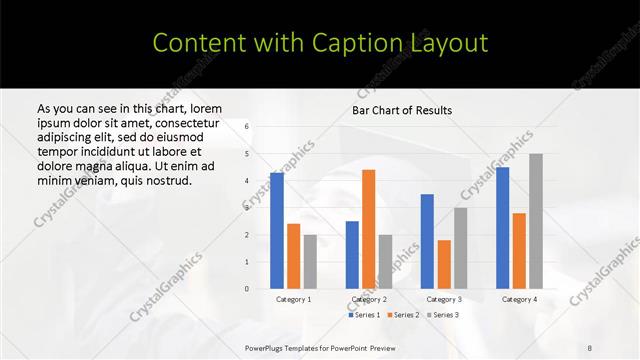 Content with Caption presentation slide layout