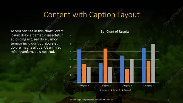 Content with Caption presentation slide layout
