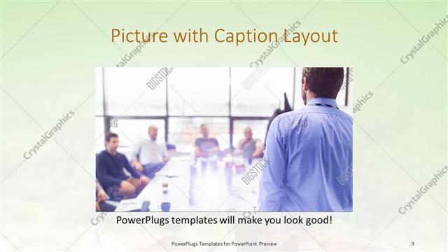 Picture with Caption presentation slide layout