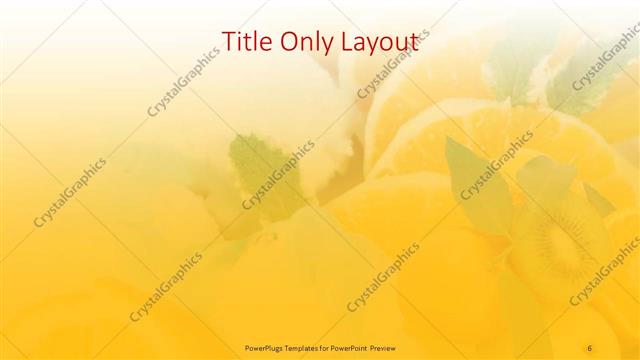 Title Only presentation slide layout