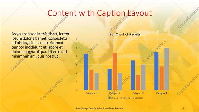 Content with Caption presentation slide layout