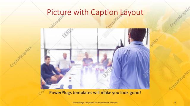 Picture with Caption presentation slide layout