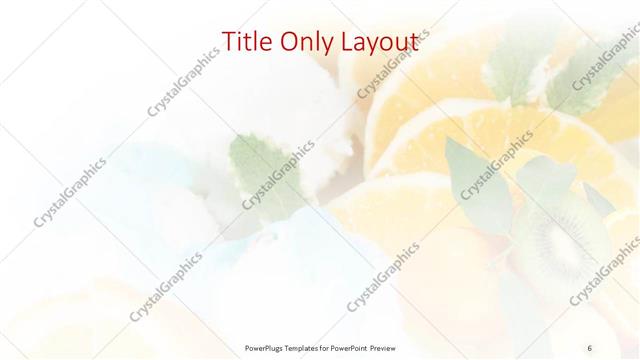 Title Only presentation slide layout