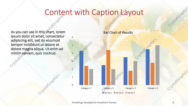 Content with Caption presentation slide layout