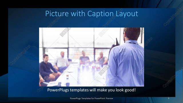Picture with Caption presentation slide layout