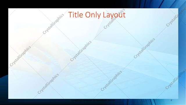 Title Only presentation slide layout