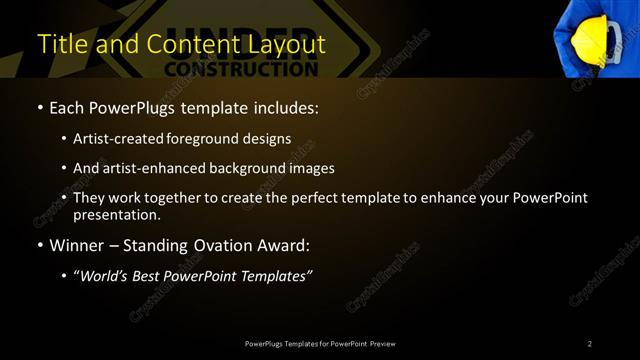 Title and Content presentation slide layout