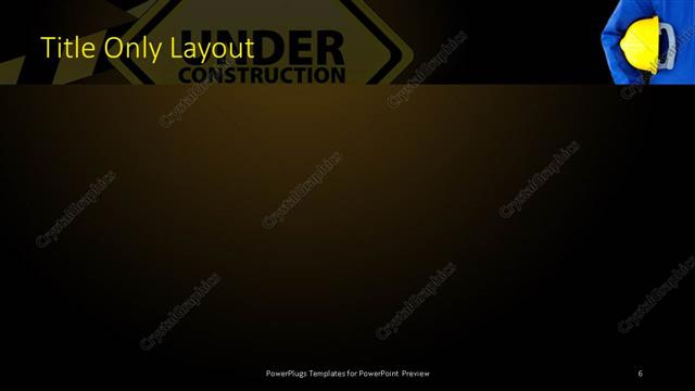 Title Only presentation slide layout