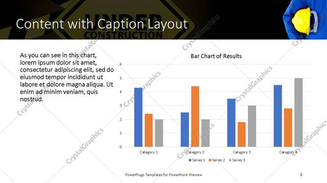 Content with Caption presentation slide layout