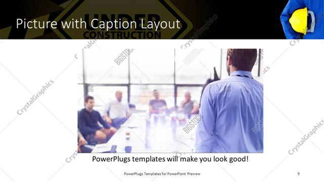 Picture with Caption presentation slide layout