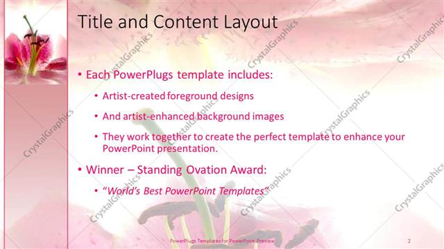 Title and Content presentation slide layout