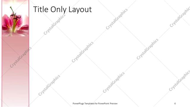 Title Only presentation slide layout