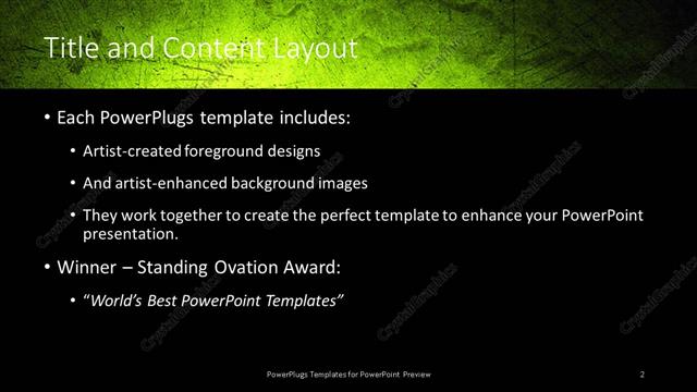 Title and Content presentation slide layout