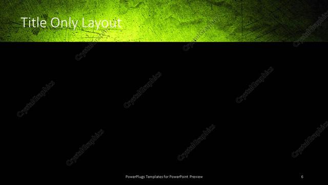 Title Only presentation slide layout