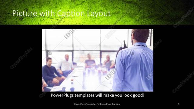 Picture with Caption presentation slide layout