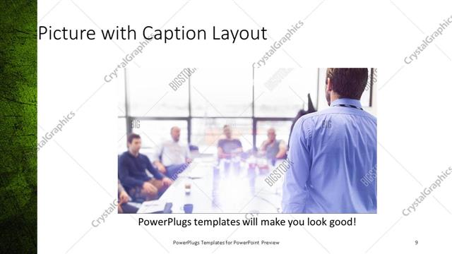 Picture with Caption presentation slide layout