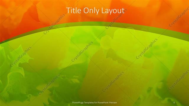 Title Only presentation slide layout