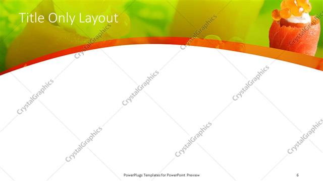 Title Only presentation slide layout