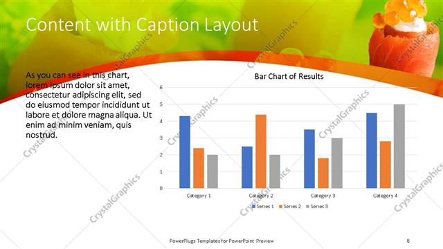 Content with Caption presentation slide layout