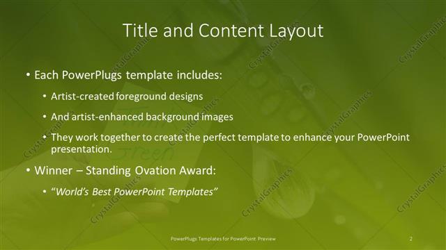 Title and Content presentation slide layout