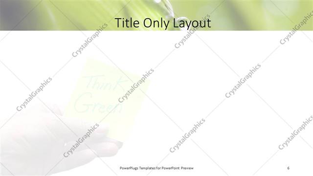 Title Only presentation slide layout